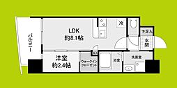 セレニテ難波西アリエ 1LDKの間取図画像