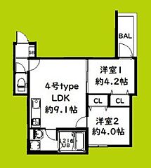 物件の間取り