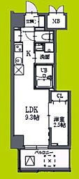 ArtizA阿波座 1LDKの間取図画像