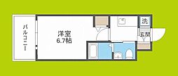 ラクラス阿倍野元町 1Kの間取図画像