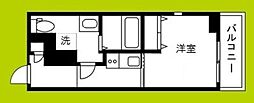CASSIA塚本 1Kの間取図画像