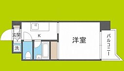 ファイブツー 1Kの間取図画像
