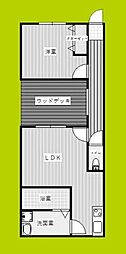 エルメゾン千本 1LDKの間取図画像