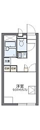 レオパレス鴫野夢 1Kの間取図画像