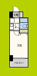 エスリード北梅田第2 1Kの間取図画像