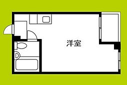 RISE・ONE東住吉2 ワンルームの間取図画像