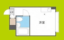 我孫子シャルマン ワンルームの間取図画像