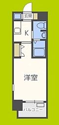 レジュールH-南堀江 1Kの間取図画像