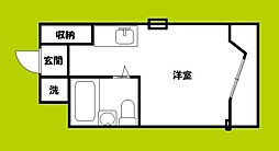 リエス天王寺東 ワンルームの間取図画像