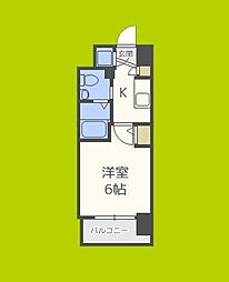 エスリード梅田グランノース 1Kの間取図画像