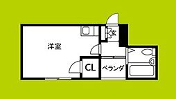 ザ・ラピス ワンルームの間取図画像