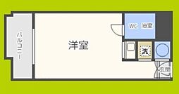 朝日プラザ新大阪 ワンルームの間取図画像