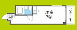 サウザンドイレブン ワンルームの間取図画像