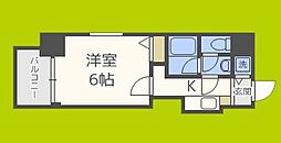 FINO 1Kの間取図画像