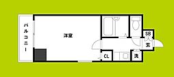 リーガル西長堀 1Kの間取図画像