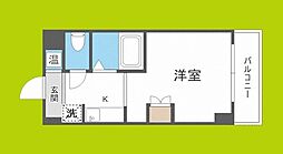 ドミール堺筋本町 ワンルームの間取図画像