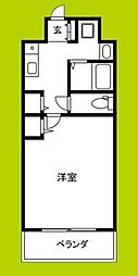 M'PLAZA新大阪壱番館 1Kの間取図画像