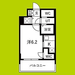 大阪市港区八幡屋2丁目マンション 1Kの間取図画像