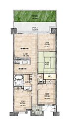 パデシオン宇治小倉 4LDKの間取図画像