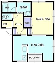 コーポ キラ・クインIII 203 ｜ 秋田県大仙市戸蒔字松ノ木（賃貸アパート1DK・2階・40.69㎡） その2