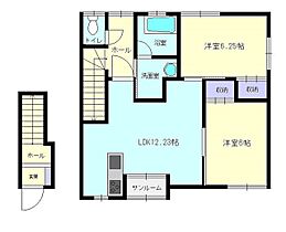 ｃａｎｚｏｎｅ C ｜ 秋田県横手市横手町字三ノ口（賃貸アパート2LDK・2階・62.39㎡） その2