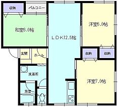 メゾンオオミＣ 22 ｜ 秋田県大仙市花館上町（賃貸アパート3LDK・2階・66.52㎡） その2