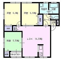 秋田県横手市八幡字上長田113-3（賃貸アパート3LDK・1階・69.06㎡） その2