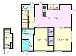 間取図画像 2LDK