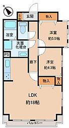 間取図画像 2LDK