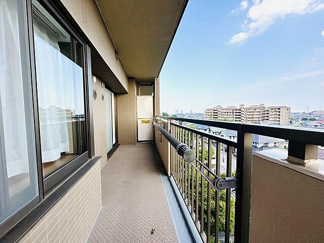 バルコニー ラミーユ勝田台ハイライズセンターヒル 6階/617号室