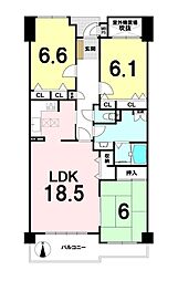 間取図画像 3LDK