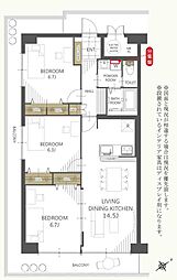 間取図画像 3LDK