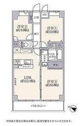 ライオンズステーションプラザ市川・国府台 3LDKの間取図画像