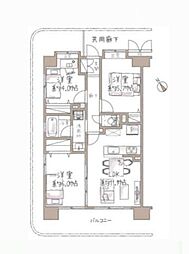 ライオンズプラザ稲毛海岸 3LDKの間取図画像
