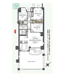 ウッドパーク東千葉 3LDKの間取図画像