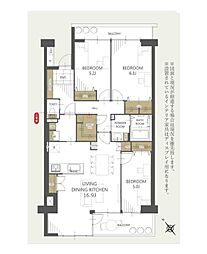 第5稲毛ハイツ 3LDKの間取図画像