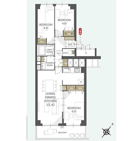 間取りを拡大表示