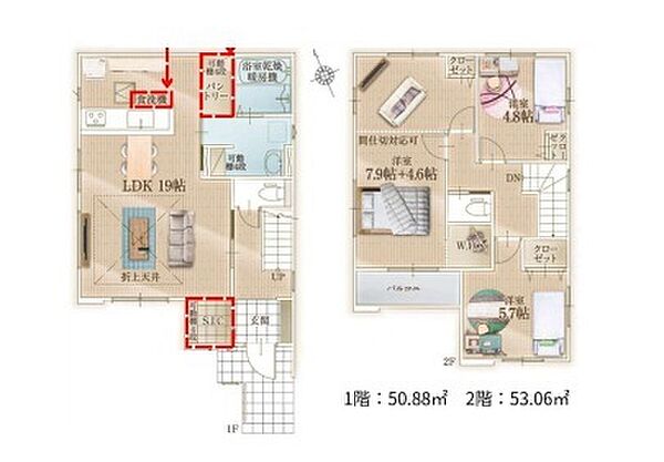間取りを拡大表示
