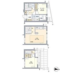 リムテラス阿佐谷南 1SLDKの間取図画像