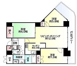 間取図画像 3LDK