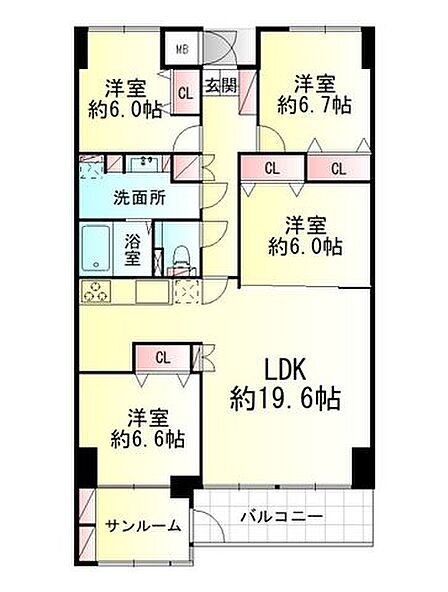 4LDK 間取り