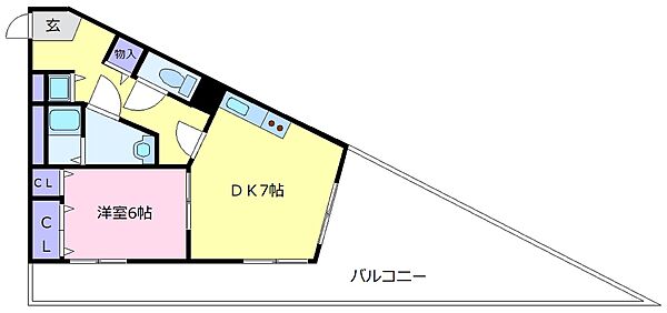 大阪府堺市中区深井沢町(賃貸マンション1DK・5階・40.24㎡)の写真 その2