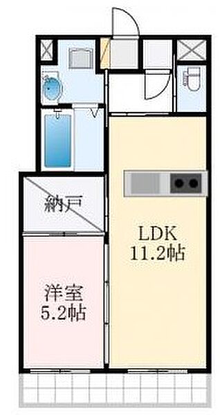 大阪府大阪狭山市東茱萸木1丁目(賃貸マンション1LDK・3階・42.50㎡)の写真 その2