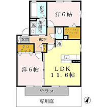 大阪府河内長野市木戸3丁目7-9（賃貸アパート2LDK・1階・57.93㎡） その2