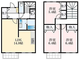 大阪府堺市中区土師町4丁（賃貸テラスハウス3LDK・1階・83.55㎡） その2