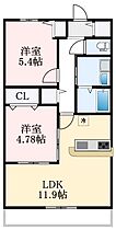 大阪府河内長野市野作町6-6（賃貸アパート2LDK・1階・54.51㎡） その2