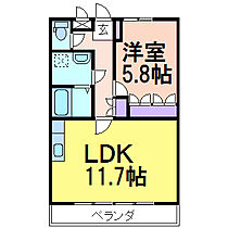 ガーデンヒルズ（ペット可）  ｜ 栃木県鹿沼市東町2丁目（賃貸アパート1LDK・2階・44.00㎡） その2