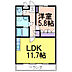 間取り：反転タイプの間取りです