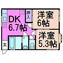 栃木県鹿沼市千渡1755-1（賃貸アパート2DK・2階・40.58㎡） その2