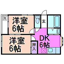 栃木県鹿沼市千渡1755-1（賃貸アパート2DK・2階・40.58㎡） その2